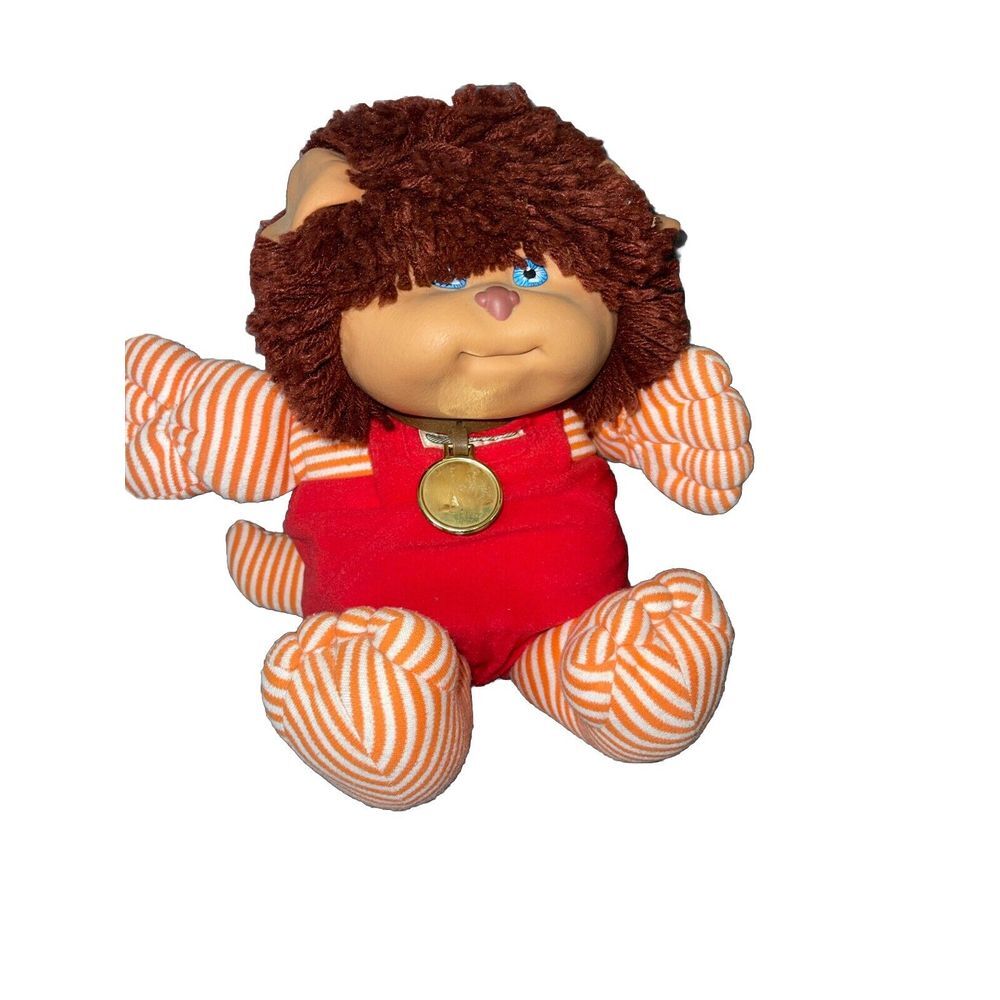 Koosa Cat‎ Cabbage Patch Doll Xavier Roberts Orange Stripes Vintage 1985
